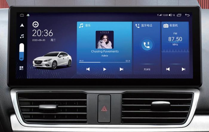 Магнитола для Mazda 3, Axela 2013-2019 - Kuberg HP-M1201 монитор 12.3", Android 12, ТОП процессор, 6Гб+128Гб, CarPlay, 4G SIM-слот