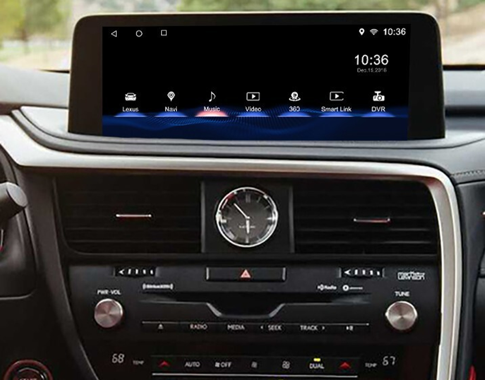 Магнитола для Lexus RX300, RX350, RX450h 2019-2022 AL20 (чёрный, без 360) - Carsys LRX2020-M-BL 12.3" IPS монитор на Android 10, CarPlay, 4G SIM-слот, 8/128ГБ