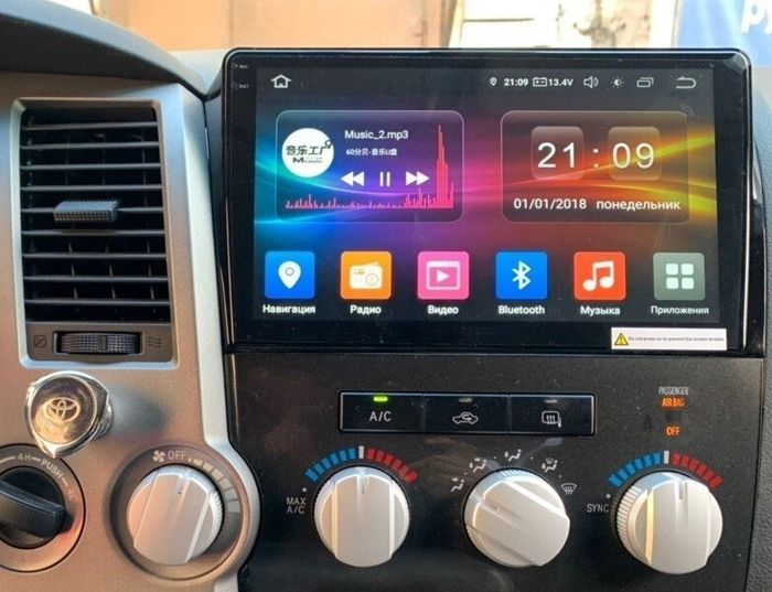 Магнитола для Toyota Tundra XK50 2007-2013, Sequoia XK60 2007-2022 - Kuberg OL-1688 QLed+2K, Android 13, TS20, CarPlay, 4G SIM-слот