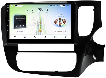 Магнитола для Mitsubishi Outlander 3 2012-2021 (правый руль) - Teyes CC4L монитор 9" IPS на Android 14, Snapdragon 662, CarPlay, 4G SIM-слот
