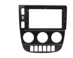 Комплект рамки с разъёмами 9"+can Mercedes-Benz ML W163 2001-2005 рестайлинг (климат) черная
