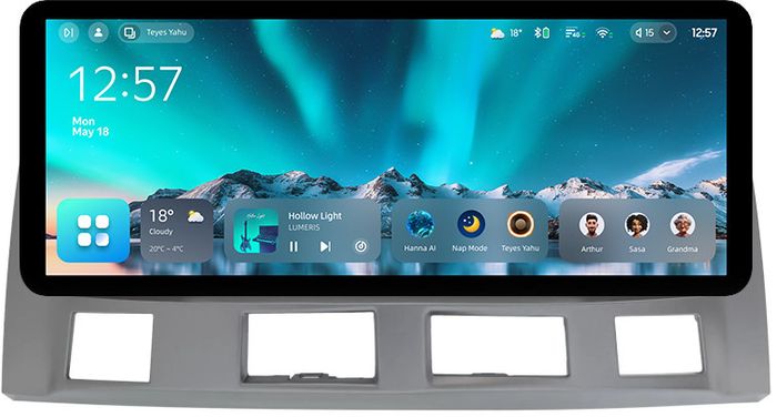 Магнитола для Toyota Estima 3 2006-2019 (JBL менее 10 динамиков) - Teyes CC4 монитор 12.3" 2K QLED + рамка LUX, Android 14, Быстрейшая, Snapdragon 680, DSP, CarPlay, 4G SIM-слот