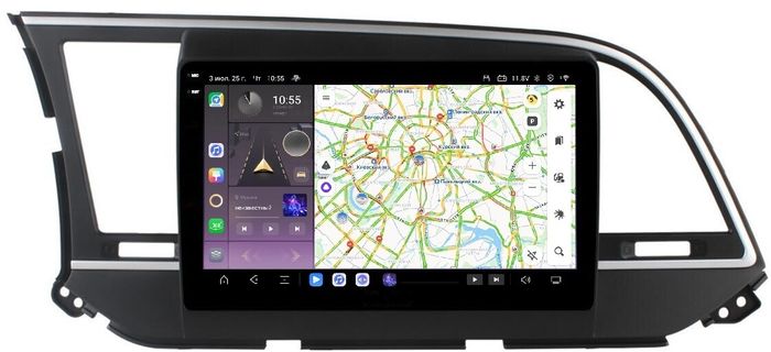 Магнитола для Hyundai Elantra 2016-2018 - Kuberg OL-9708 QLed+2K, Android 13, TS20, CarPlay, 4G SIM-слот