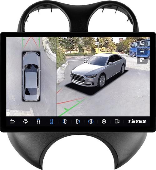 Магнитола для Nissan March K13 2010-2013 - Teyes CC3-2K-360 монитор 13" 2K QLED на Android 10, Быстрая, CarPlay, 4G SIM-слот, 4 камеры в комплекте