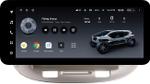 Магнитола для KIA Rio 2 2005-2011 (рамка бежевая) - Teyes LUX ONE ROUND монитор 12.3" 2K QLED на Android 10, Быстрая, CarPlay, 4G SIM-слот