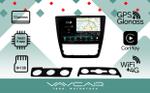 Магнитола для Skoda Yeti 2009-2018 (кондиционер) - Vaycar VA65-1225-2K на Android 13, Быстрая, 2K QLED, CarPlay, 4G SIM-слот