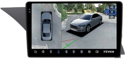 Магнитола для Mercedes-Benz GLK X204 2008-2012 NTG 4.0 - Teyes CC3-2K-360 монитор 9.5" 2K QLED на Android 10, 6Гб+128Гб, CarPlay, 4G SIM-слот, 4 камеры в комплекте