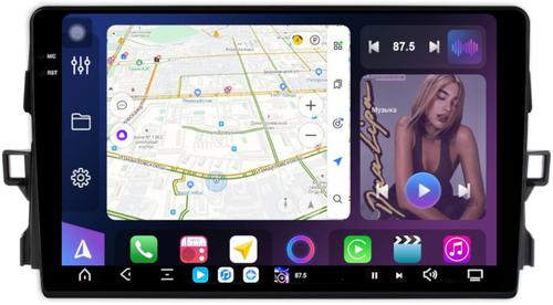 Магнитола для Toyota Auris E150 2006-2012 - FarCar GX3024M монитор 9.5" 2K QLED на Android 14, TS20, 6+128Гб, CarPlay, 4G SIM-слот