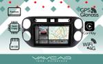 Магнитола для Volkswagen Tiguan 2011-2016 (рамка черная, прямоуг. кнопка ) - Vaycar VA81-0489-2K на Android 13, Быстрая, 2K QLED, CarPlay, 4G SIM-слот