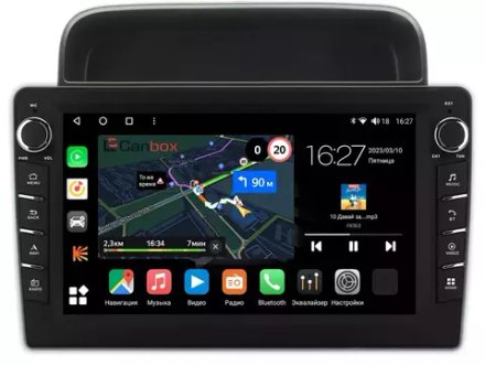Магнитола для Toyota Land Cruiser 100, Lexus LX470 1998-2002 (левый руль, климат на ШГУ) - Canbox 10-1194 Android 10, ТОП процессор, CarPlay, 4G SIM-слот