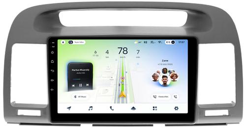 Магнитола для Toyota Camry 30 2001-2006 (рамка графитовая) - Teyes CC4L монитор 9" IPS на Android 14, Snapdragon 662, CarPlay, 4G SIM-слот