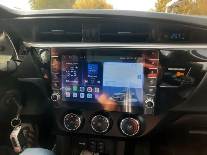 Магнитола для Toyota Corolla 2013-2016 - Kuberg OL-1603 (кнопки и крутилки), Android 12, TS10, CarPlay, 4G SIM-слот