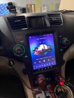 Магнитола для Toyota Highlander 2 XU40 2007-2013 (без JBL) - Teyes TPRO 2 монитор 9.7" QLED в стиле "Тесла" на Android 10, Быстрая, 4G SIM-слот