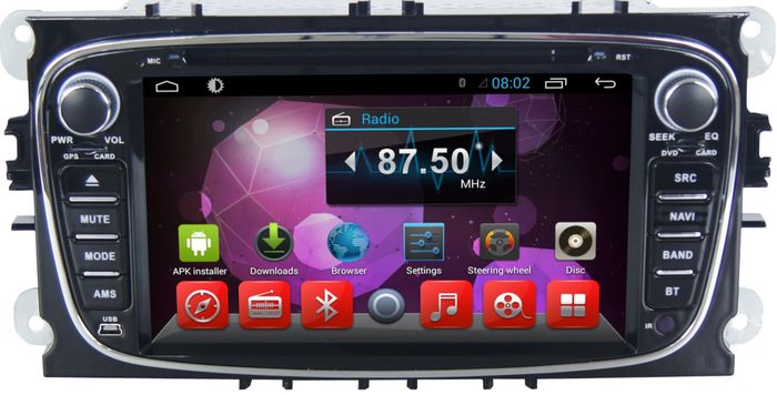 Магнитола для Ford - Kuberg KR-7005B-S10 Android 10, ТОП Процессор, 4ГБ-64ГБ, 4G SIM-слот