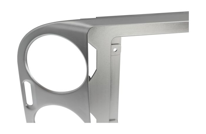 Комплект рамки с разъёмами 10"+can VW Tiguan 2007-2017 (любая аварийка) серебро