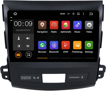 Магнитола для Mitsubishi Outlander XL, Peugeot 4007, Citroen C-Crosser - AIROC 2K RX-2606 Android 13, QLed+2K, ТОП процессор, 8/128, CarPlay, SIM-слот