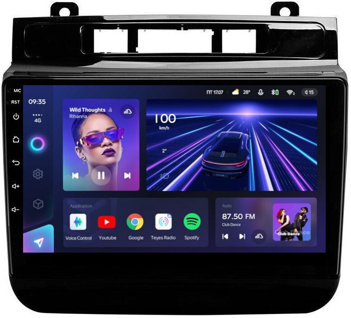 Магнитола для VW Touareg 2010-2018 (RCD550, поддержка подогревов) - Teyes CC3L на Android 10, 8-ядер, CarPlay, 4G SIM-слот