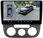 Магнитола для Volkswagen Jetta 5 2005-2010 (кондиционер) - FarCar BX3226M-360 монитор 10.36" 2K QLED на Android 13, Быстрая, CarPlay, 4G SIM-слот, 4 камеры в комплекте