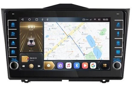 Магнитола для Lada Granta 2018+ - Kuberg OL-9063 (кнопки и крутилки), Android 12, TS10, CarPlay, 4G SIM-слот