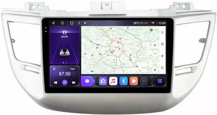 Магнитола для Hyundai Tucson 2016-2018 - Kuberg OL-9705 QLed+2K, Android 12, TS10,  CarPlay, 4G SIM-слот