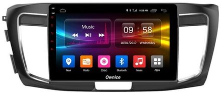 Магнитола для Honda Accord 9 2013-2015 (CR2) - Kuberg OL-1642 IPS, Android 10, 8 ядер (TS18), 4G SIM-слот