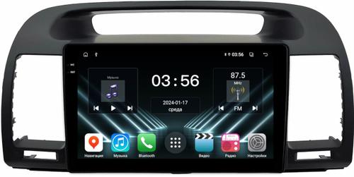 Магнитола для Toyota Camry 30 2001-2006 (рамка черная) - FarCar DX3020M монитор 9.5" IPS на Android 13, 4+64Гб, CarPlay