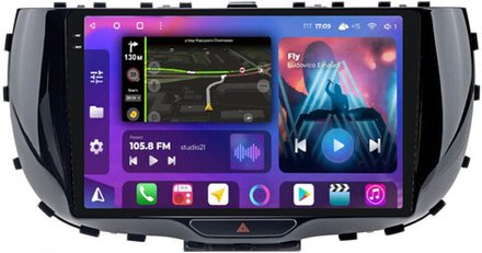 Магнитола для KIA Soul 3 2019+ - FarCar BM1214M-2K монитор 9.5" 2K QLED на Android 14, TS10, 4+32Гб, CarPlay, 4G SIM-слот