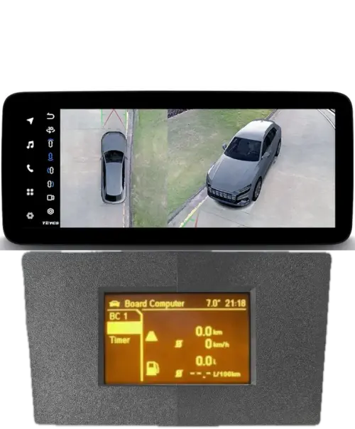 Магнитола для Opel Astra H (перенос БК вниз, 9 серая) - Teyes LUX ONE ROUND монитор 12.3" 2K QLED на Android 10, CarPlay, 4G SIM-слот