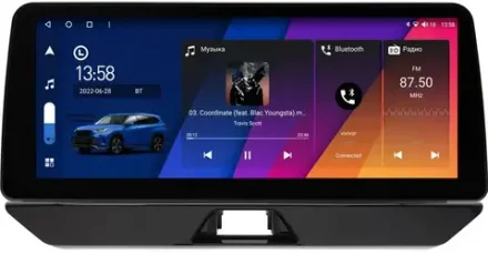 Магнитола для Toyota Harrier XU80, Venza 2 2020+ - Canbox H-Line 0051 монитор 12.3" QLED в стиле BMW на Android 10, ТОП-процессор, CarPlay, 4G SIM-слот