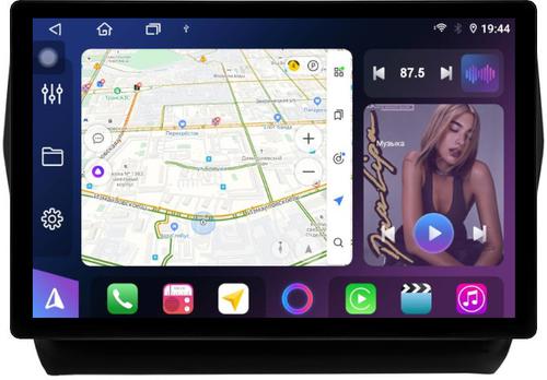 Магнитола для Suzuki Swift 5 2016-2023 (рамка матовая 9) - FarCar BX877 монитор 13" 2K QLED на Android 13, TS10, 6+128, CarPlay, 4G SIM-слот