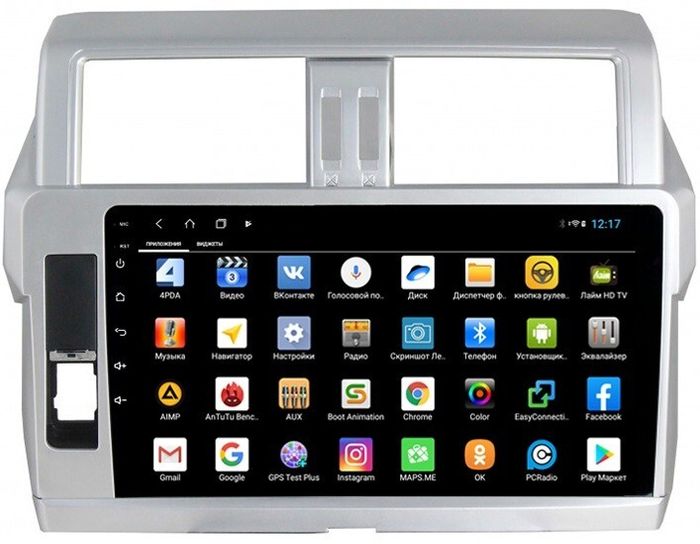 Магнитола для Toyota Land Cruiser Prado 150 2014-2017 - Parafar PF347XHD на Android 13, 8-ядер, 4Гб+64Гб, CarPlay, 4G SIM-слот