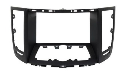 Комплект рамки с разъёмами 9" Infiniti QX70, FX35, FX37, FX50, FX30d (S51) 2008-2018 глубокая черный мат
