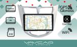 Магнитола для Hyundai Solaris (рамка серебро) 2010-2016 - Vaycar VA23-0067 на Android 13, 4G SIM-слот