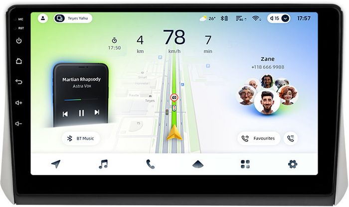 Магнитола для Mitsubishi Xpander, Xpander Cross - Teyes CC4L монитор 10" IPS на Android 14, Snapdragon 662, CarPlay, 4G SIM-слот
