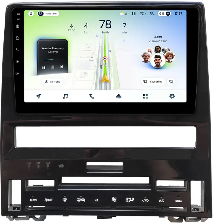 Магнитола для Toyota Avalon 5 2018-2022 (большая рамка) - Teyes CC4L монитор 10" IPS на Android 14, Snapdragon 662, CarPlay, 4G SIM-слот