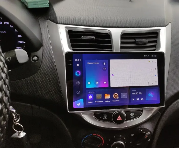 Магнитола для Hyundai Solaris 2010-2016 - Kuberg OL-9707 QLed+2K, Android 13, Быстрейшая, CarPlay, 4G SIM-слот