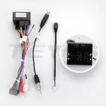 Магнитола для Ford Focus 2 2004-2011 (кондиционер, рамка черная) - Teyes CC4L-DTS монитор 9" IPS, Android 14, Быстрая, Snapdragon 662, CarPlay, 4G SIM-слот