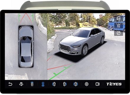 Магнитола для Honda Airwave 2005-2010 - Teyes CC3-2K-360 монитор 13" 2K QLED на Android 10, 6Гб+128Гб, CarPlay, 4G SIM-слот, 4 камеры в комплекте