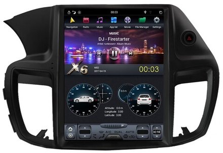 Магнитола для Honda Accord 9 2013-2015 (CR2) - Kuberg ZF-1251-DSP ("Тесла-Стиль") на Android 9, 6-ТУРБО ядер, 4ГБ-64ГБ