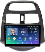 Магнитола для Chevrolet Spark M300 2009-2022, Ravon R2 (рамка глянцевая) - Teyes CC2 PLUS монитор 9" QLED, Android 10, Быстрая, SIM-слот