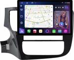 Магнитола для Mitsubishi Outlander 3 2012-2022 (левый руль, рамка 9) - FarCar BX877 монитор 13" 2K QLED на Android 13, Быстрая, CarPlay, 4G SIM-слот