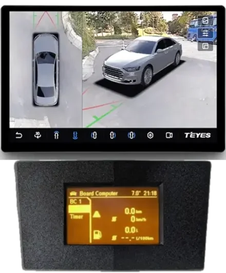 Магнитола для Opel Astra H (перенос БК вниз, черная) - Teyes CC3-2K-360 монитор 13" 2K QLED на Android 10, 6Гб+128Гб, CarPlay, 4G SIM-слот, 4 камеры в комплекте