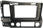 Магнитола для Honda Civic 8 4d 2005-2012 (левый руль, рамка 10) - Teyes CC3-2K-360 монитор 13" 2K QLED на Android 10, 6Гб+128Гб, CarPlay, 4G SIM-слот, 4 камеры в комплекте