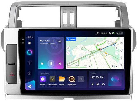 Магнитола для Toyota Land Cruiser Prado 150 2014-2017 - Teyes CC3-2K QLed Android 10, ТОП процессор, SIM-слот, CarPlay