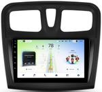 Магнитола для Renault Logan 2, Sandero 2 2014+ - Teyes CC4L-DTS монитор 9" IPS на Android 14, Быстрая, Snapdragon 662, CarPlay, 4G SIM-слот