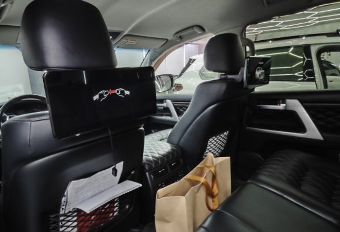Комплект мониторов на подголовник для Lexus и Toyota - RDL-LC 1269 Black с сенсорным экраном 12,3” (1920 х 720 пикселей, Android 11, 4G)