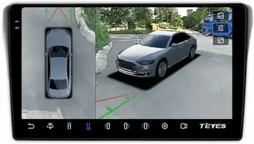 Магнитола для Subaru Levorg 1 VM 2014-2017 (вместо 2din, рамка-накладка) - Teyes CC3-2K-360 на Android 10, 2K QLED, 6Гб+128Гб, CarPlay, 4G SIM-слот, 4 камеры в комплекте