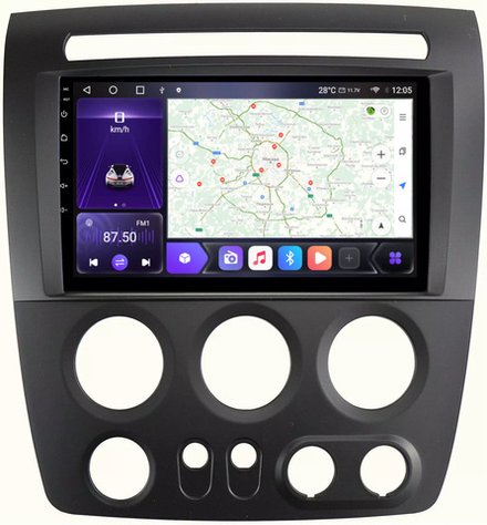 Магнитола для Hummer H3 - Kuberg EW-9299 QLed, Android 12, TS10, CarPlay, 4G SIM-слот