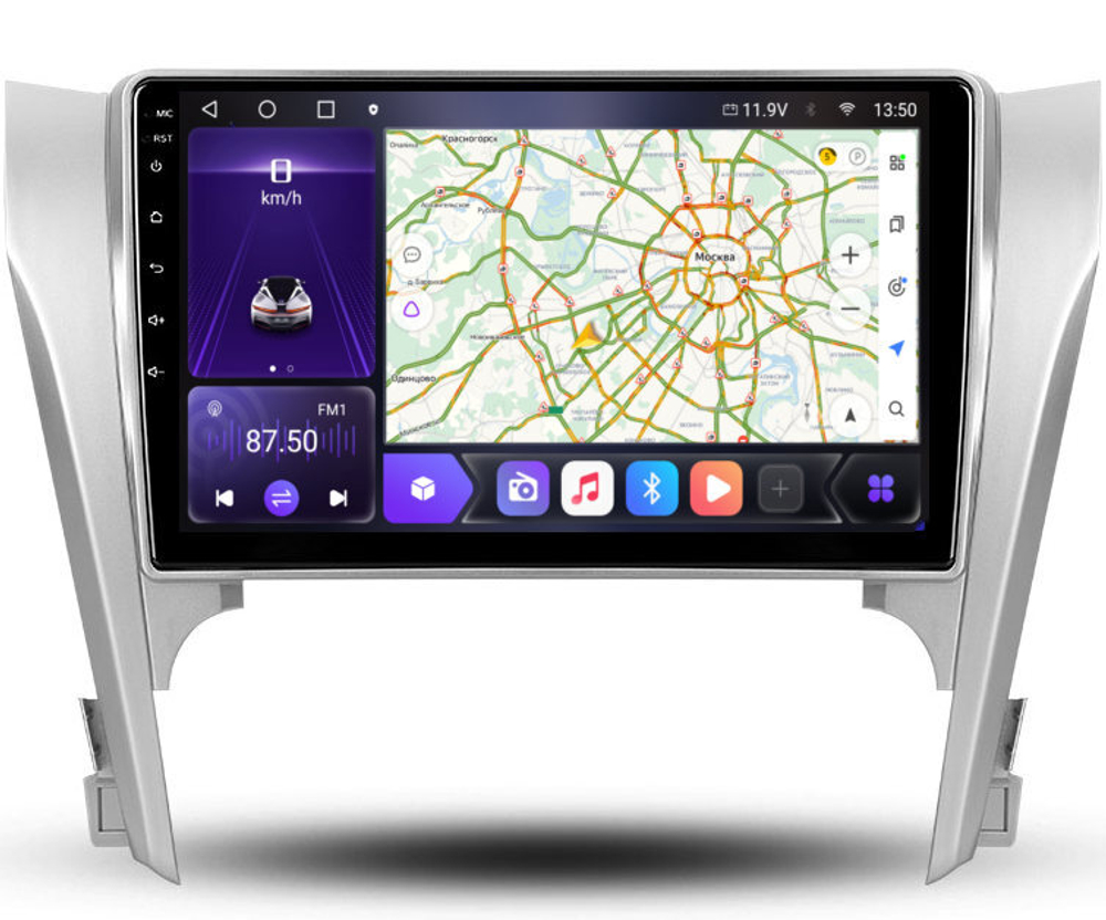 Магнитола для Toyota Camry 50 2011-2014 - Kuberg OL-1607 IJ Android 10, 8-ядер, 4G SIM-слот