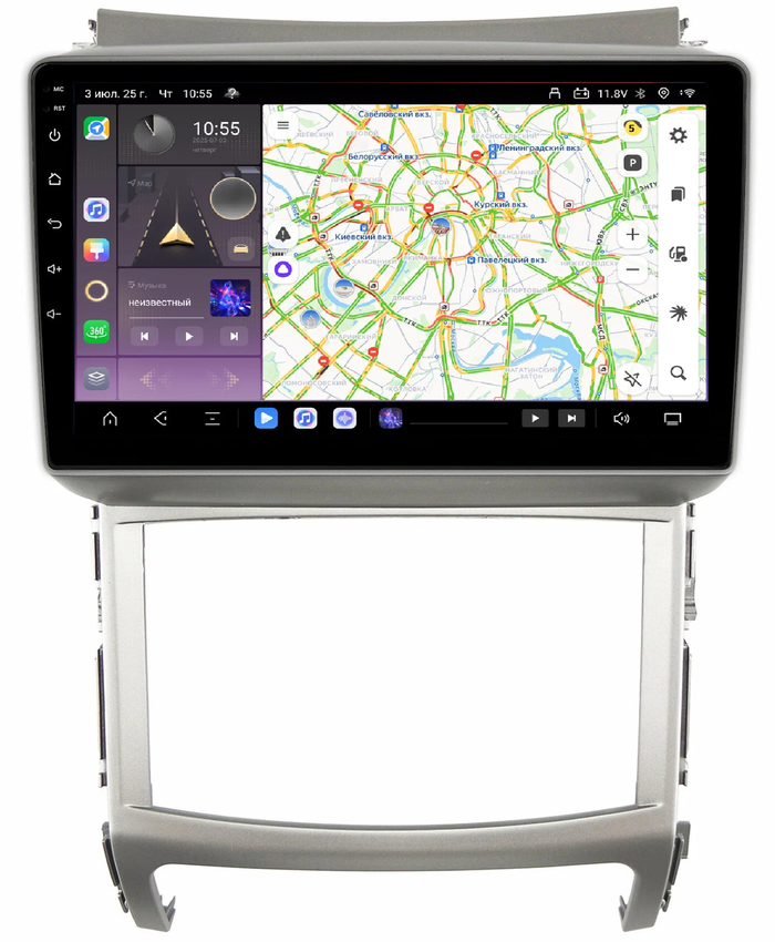 Магнитола для Hyundai ix55 2009-2013 - Kuberg QLed, Android 13, Быстрейшая, CarPlay, SIM-слот